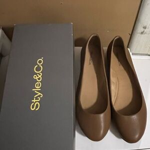 Style & Co. Women's Tan Loafers